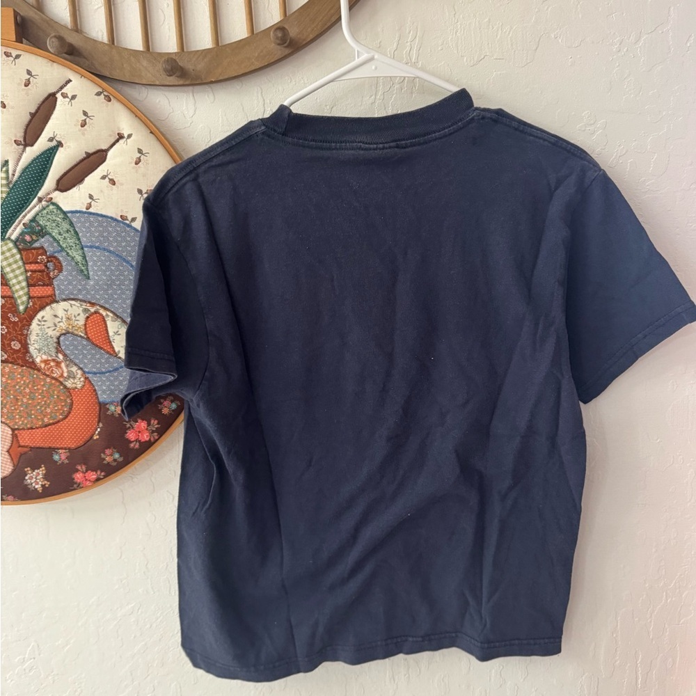 Route 66 Kid’s 10/12 Youth Navy Blue Yellow Not Quilty Spell Out T Shirt - Picture 4 of 4